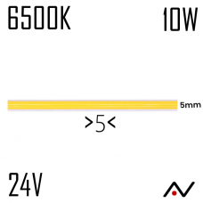 Ruban led COB Slim blanc froid 24V 10W/M