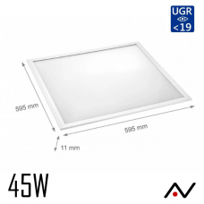 Panel LED 45W 4500lm UGR<19