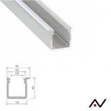  Profilé à encastrer aluminium type J 2 Mètres