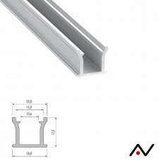 Profilé de surface type RUNO aluminium 2 Mètres