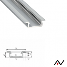 Profilé à encastrer aluminium type Z 2 Mètres