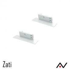 Embout aluminium blanc pour Zati