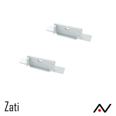 Embout aluminium droite blanc pour Zati