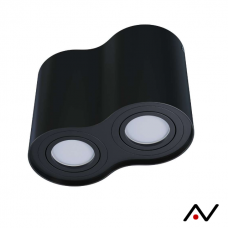 Applique plafond noir Leno